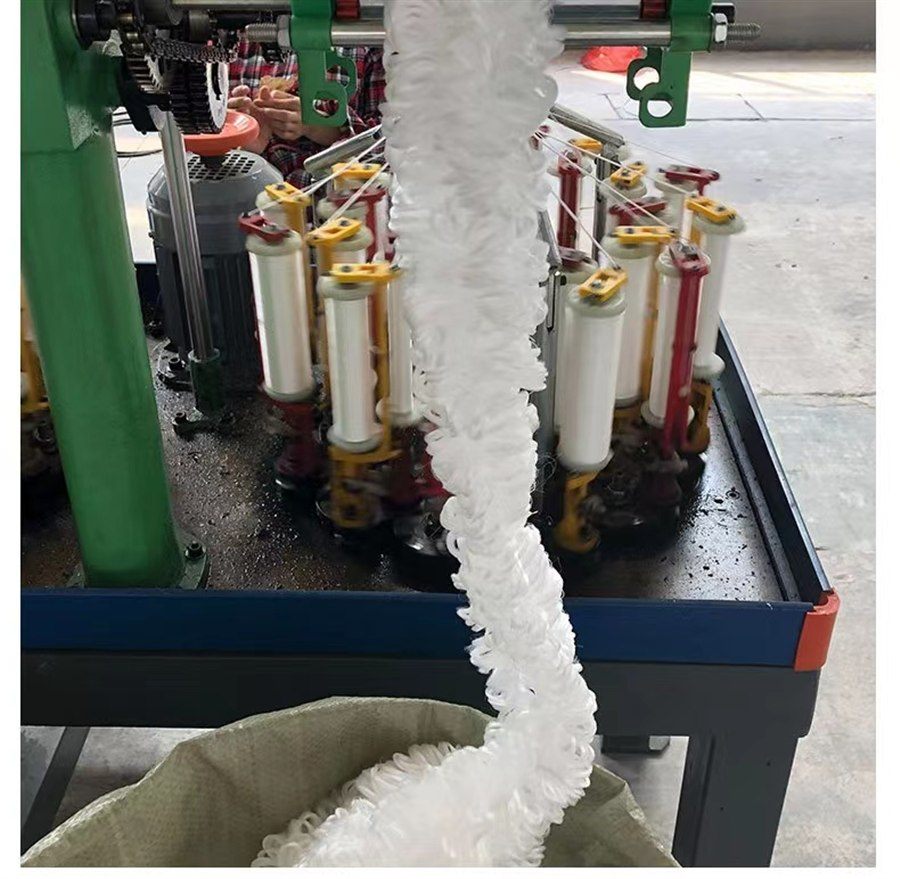 Biological rope media braiding machine