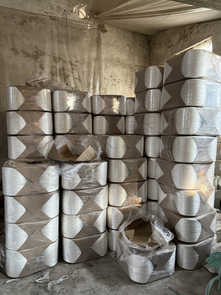 Fiber bundle filter media — bulk stock ready for shipment