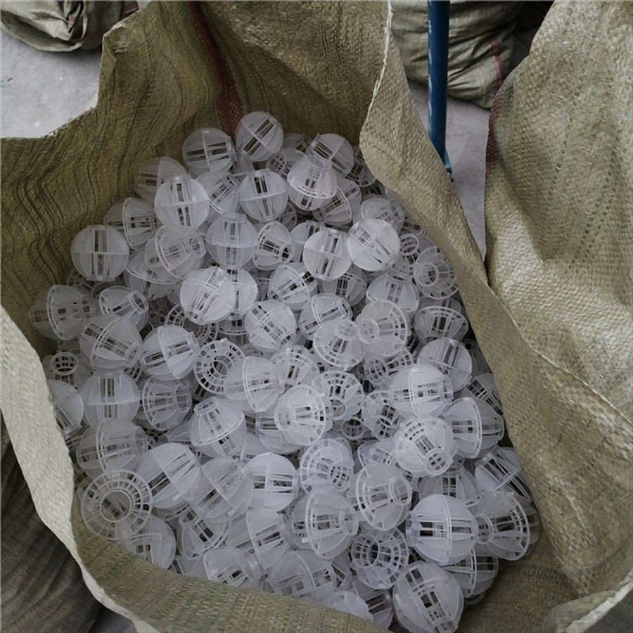 Multi-faceted hollow ball bulk production bags