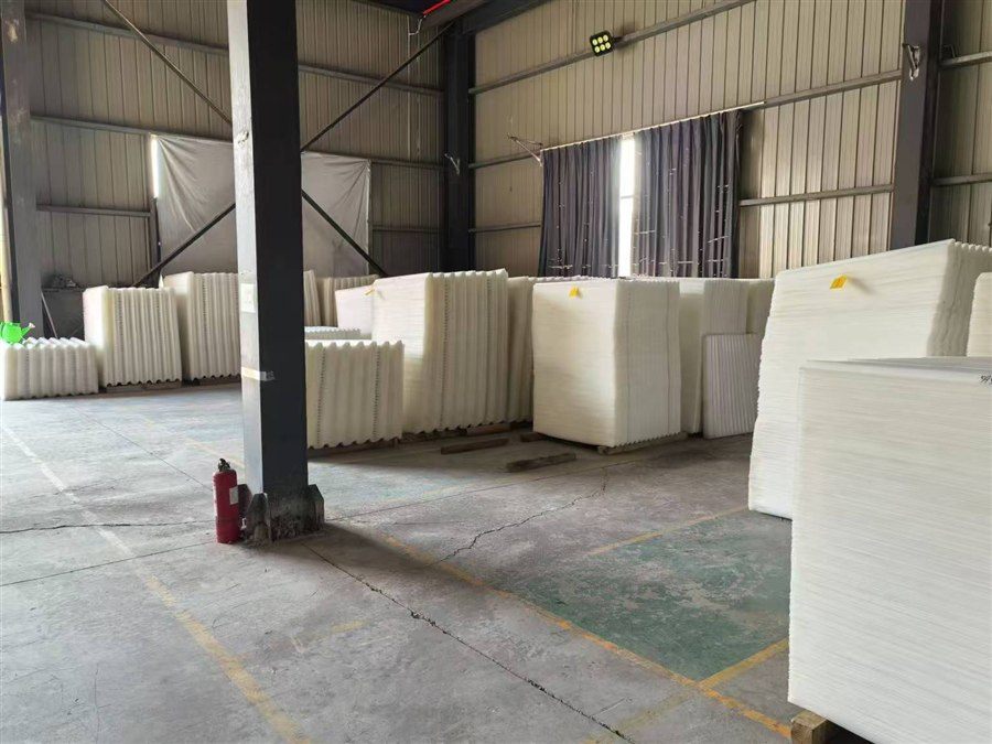 Tube settler warehouse storage