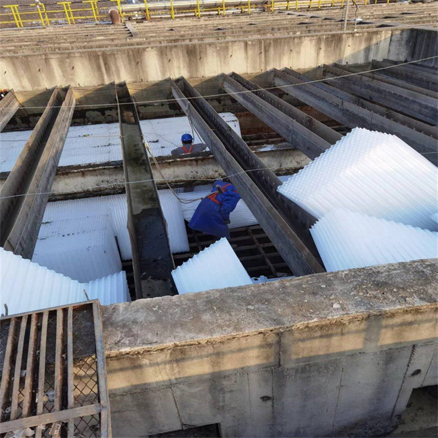 Tube settler installation